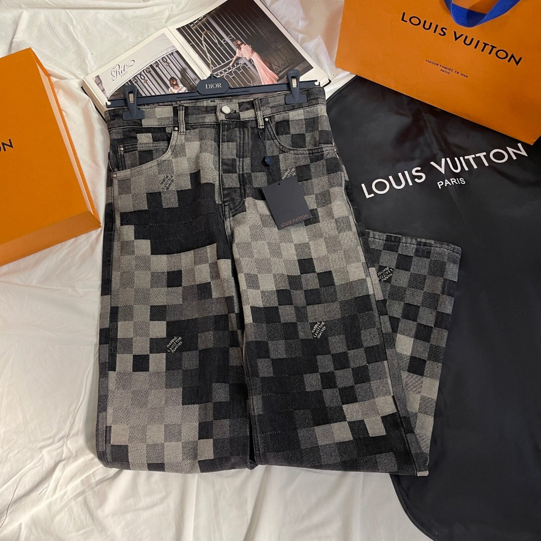 LV Damoflage Skate Denim 1AHEBQ