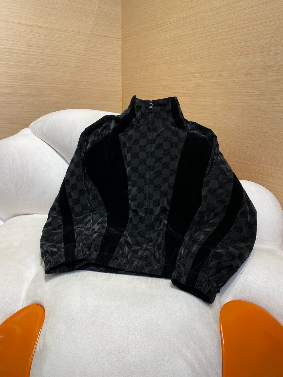 LV Flocked Damier Technical Tracksuit Top