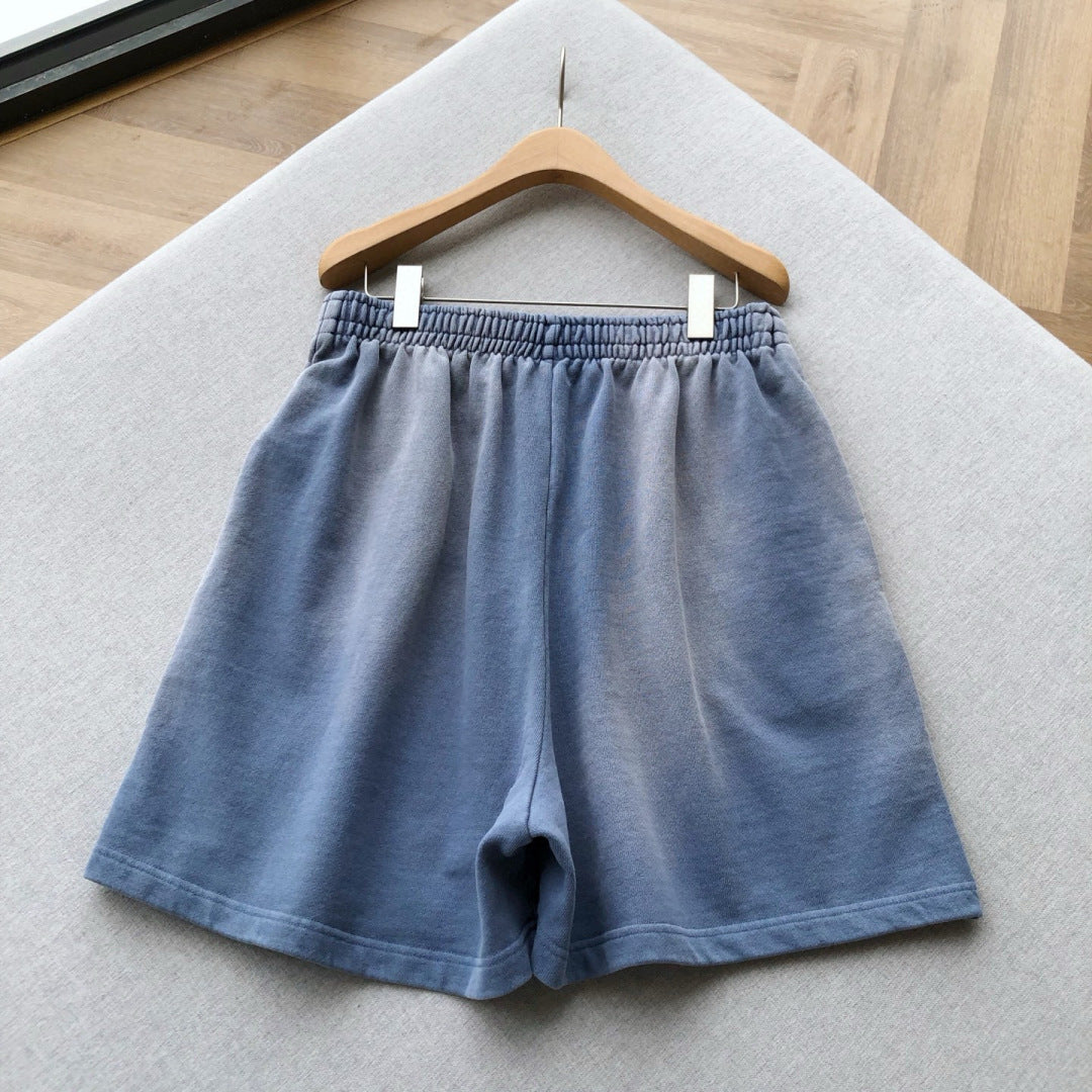 BB Campaign washed blue regular shorts