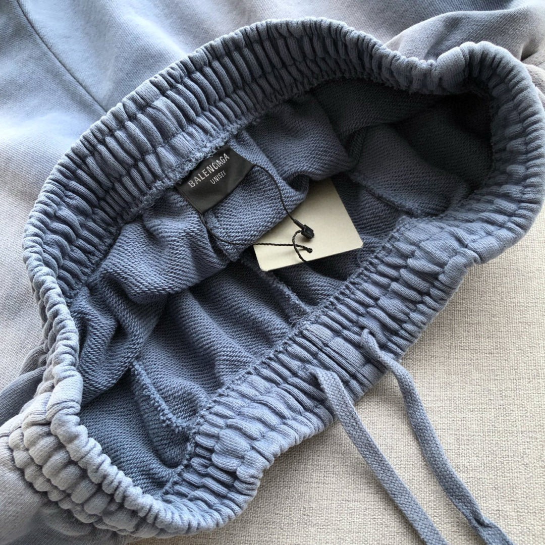 BB Campaign washed blue regular shorts