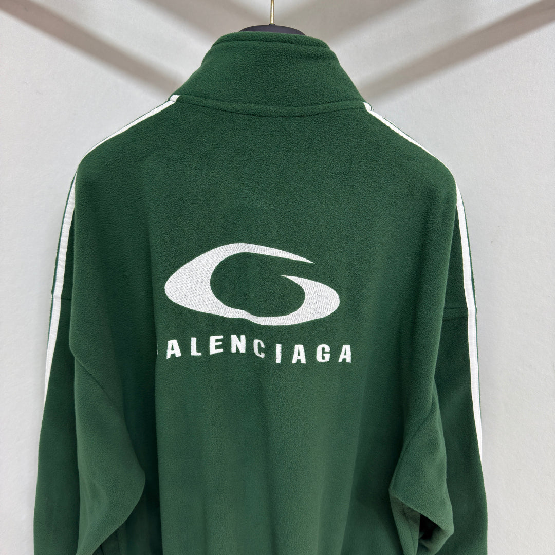 BB Loop Sports Icon Round Zip-up Jacket in Cypress Green