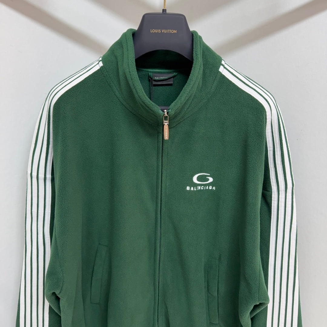 BB Loop Sports Icon Round Zip-up Jacket in Cypress Green