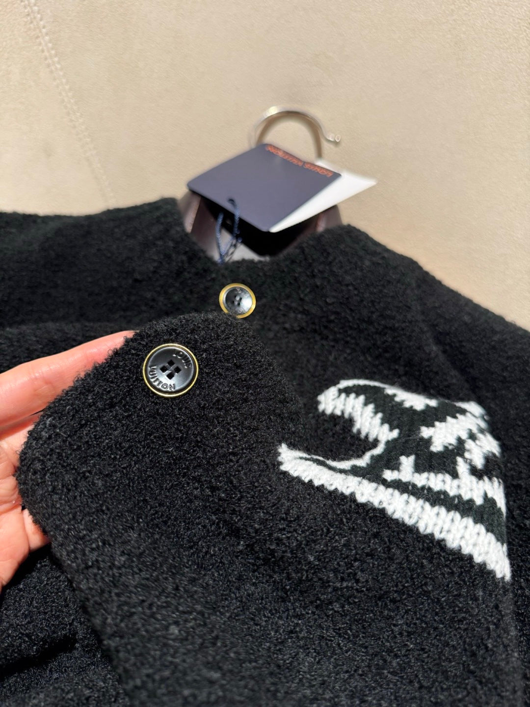 LV Chunky Intarsia Signature Cardigan 1AJBXP