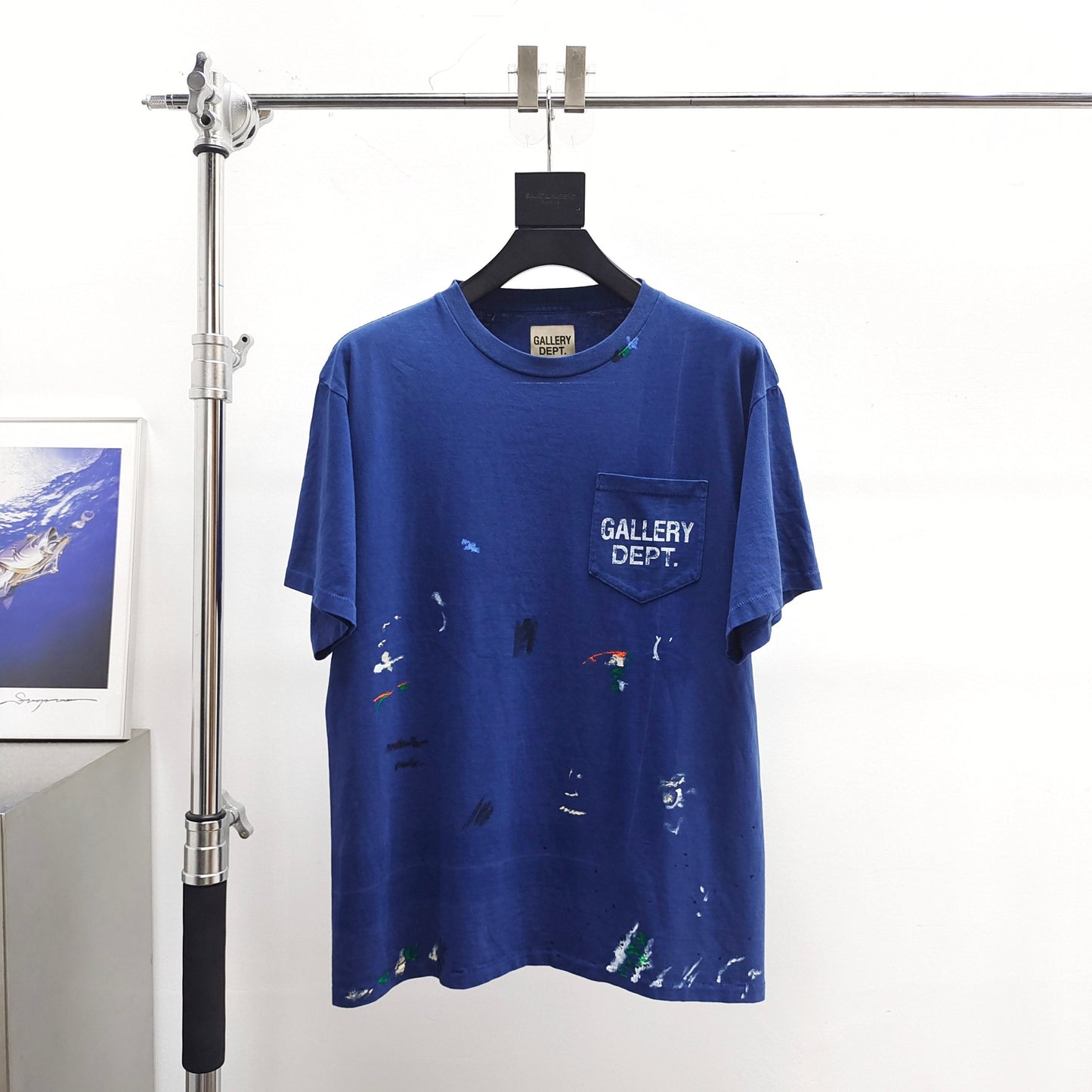 Gallery Dept. VINTAGE LOGO PAINTED TEE NAVY