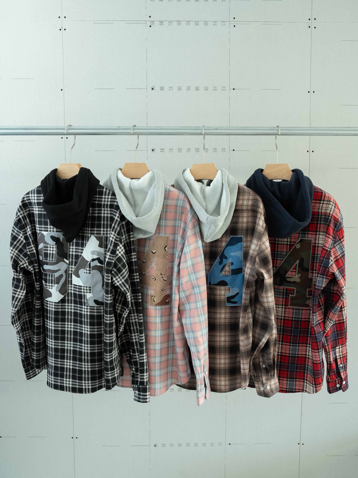 Supreme Applique Hooded Flannel Shirt