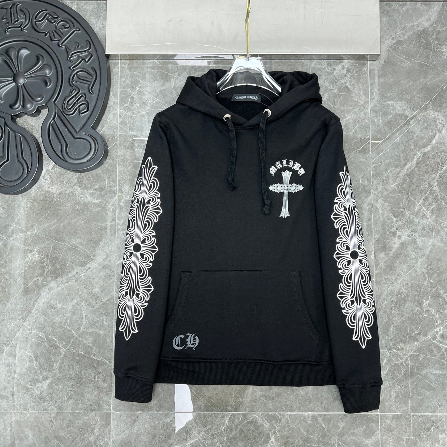 Chrome Hearts Malibu Horseshoe glow in dark hoodie