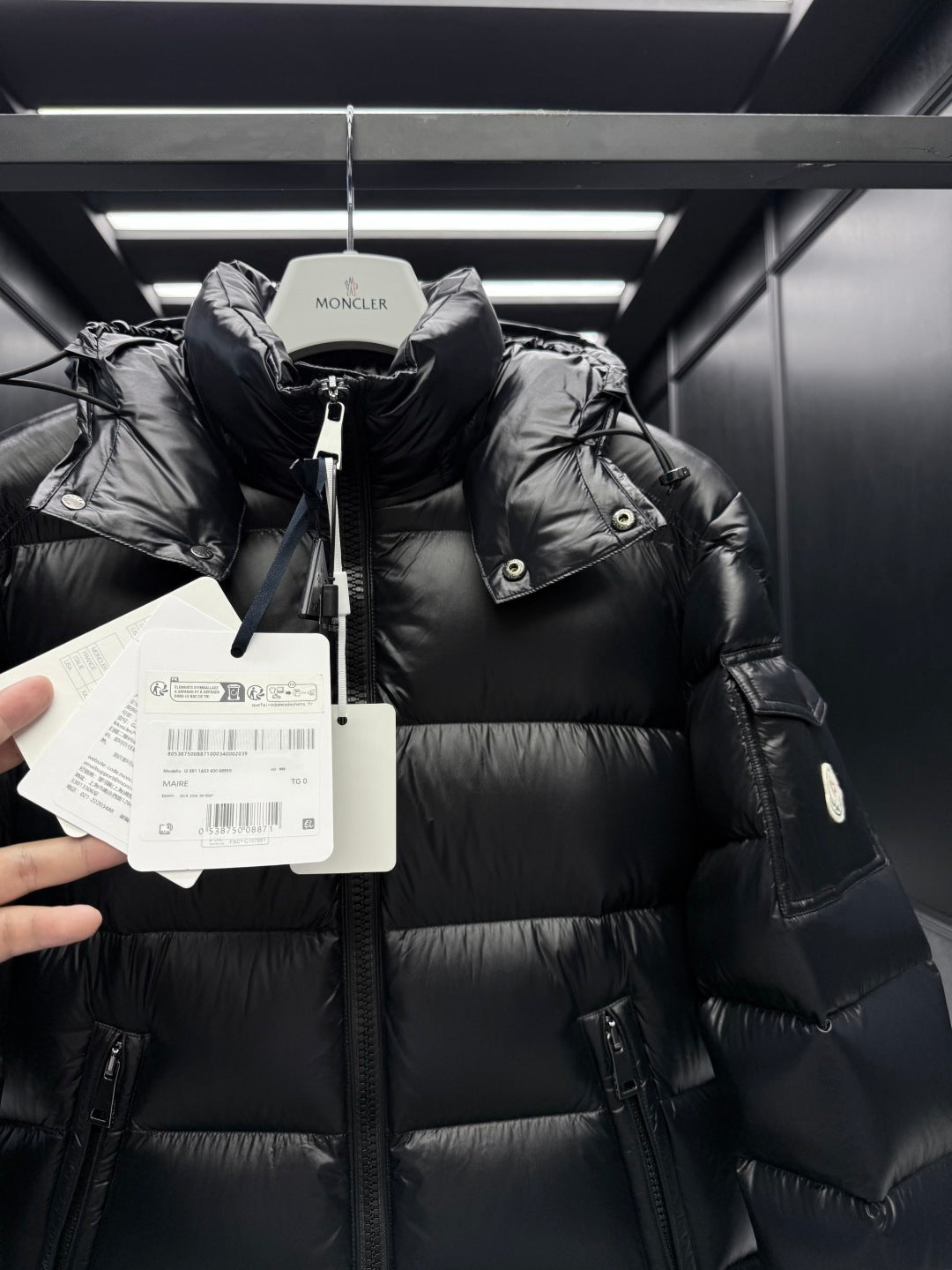 Moncler Maya Hooded Short Down Jacket