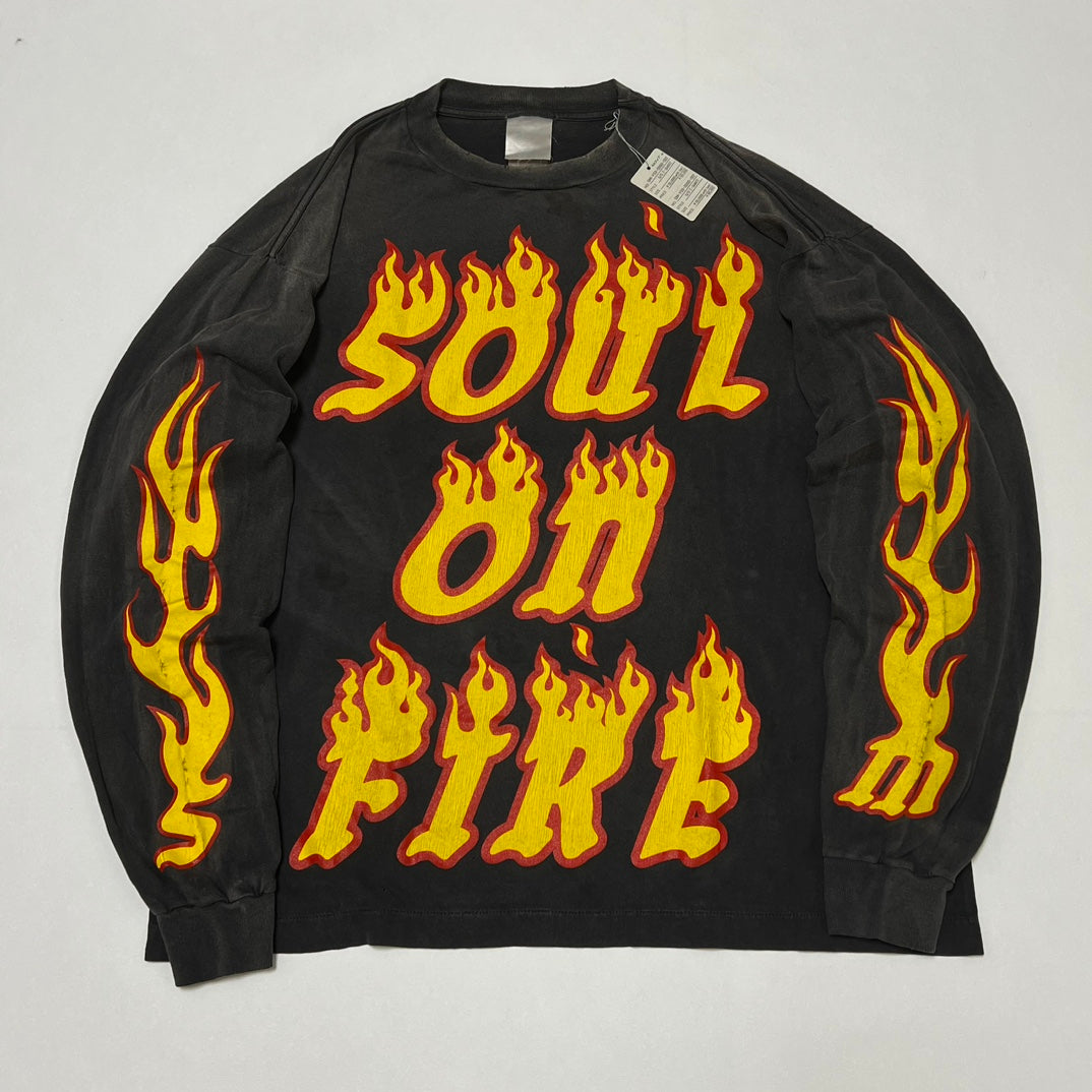 SAINT Michael x Cactus Plant Flea Market SOUL ON FIRE L/S