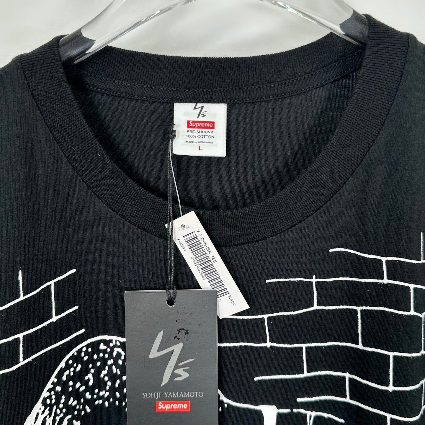 SUP x Y’s Thinker Tee 'Black'