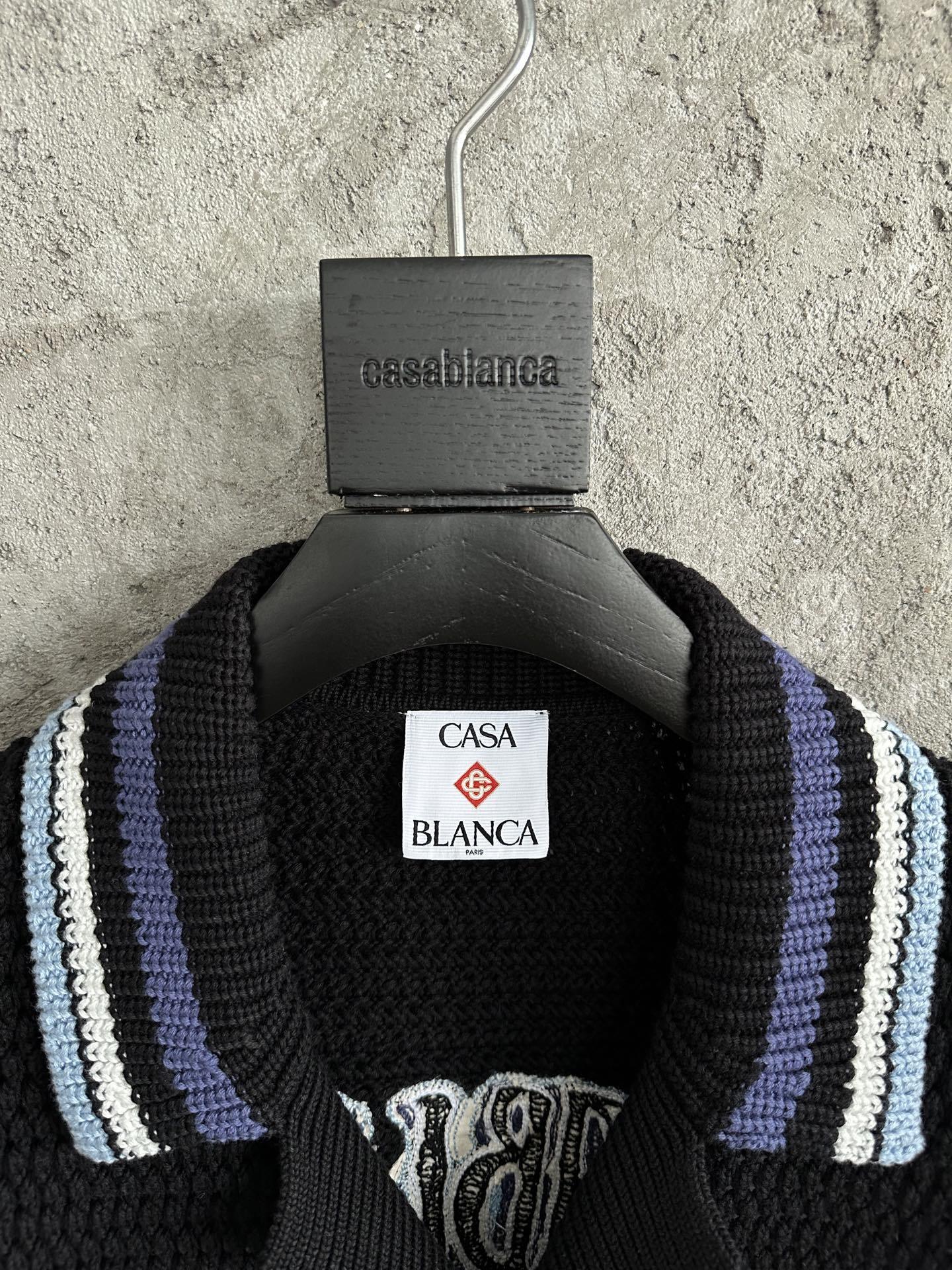 Casablanca Sporty Crochet Shirt 'Black'