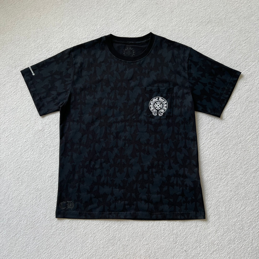 Chrome Hearts Cemetery Cross Monogram Print Tee