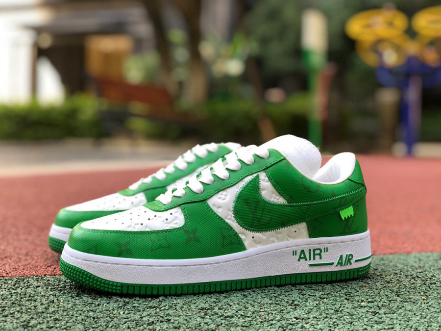 Louis Vuitton Nike Air Force 1 Low By Virgil Abloh White Green