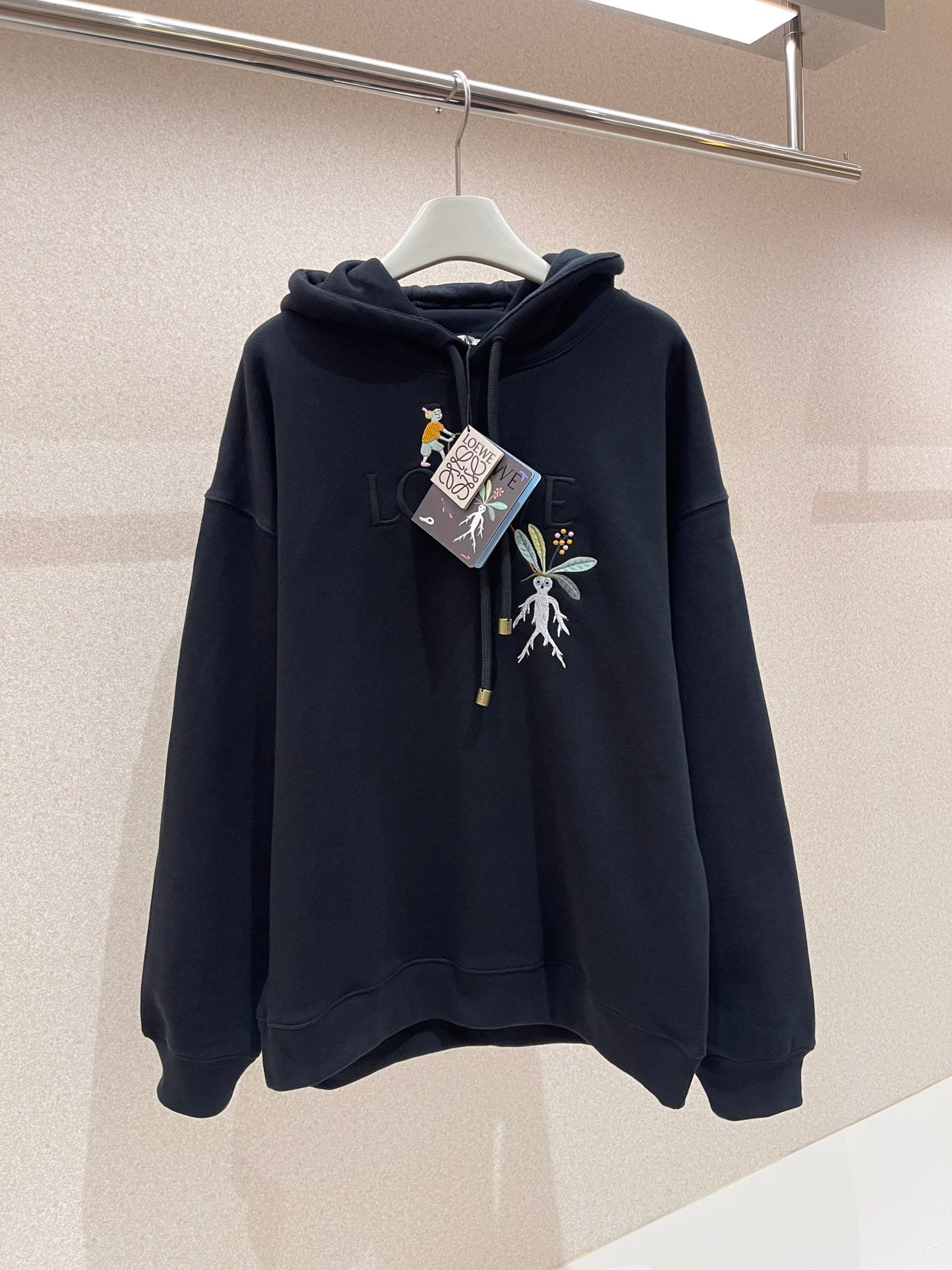 Loewe embroidery hoodie