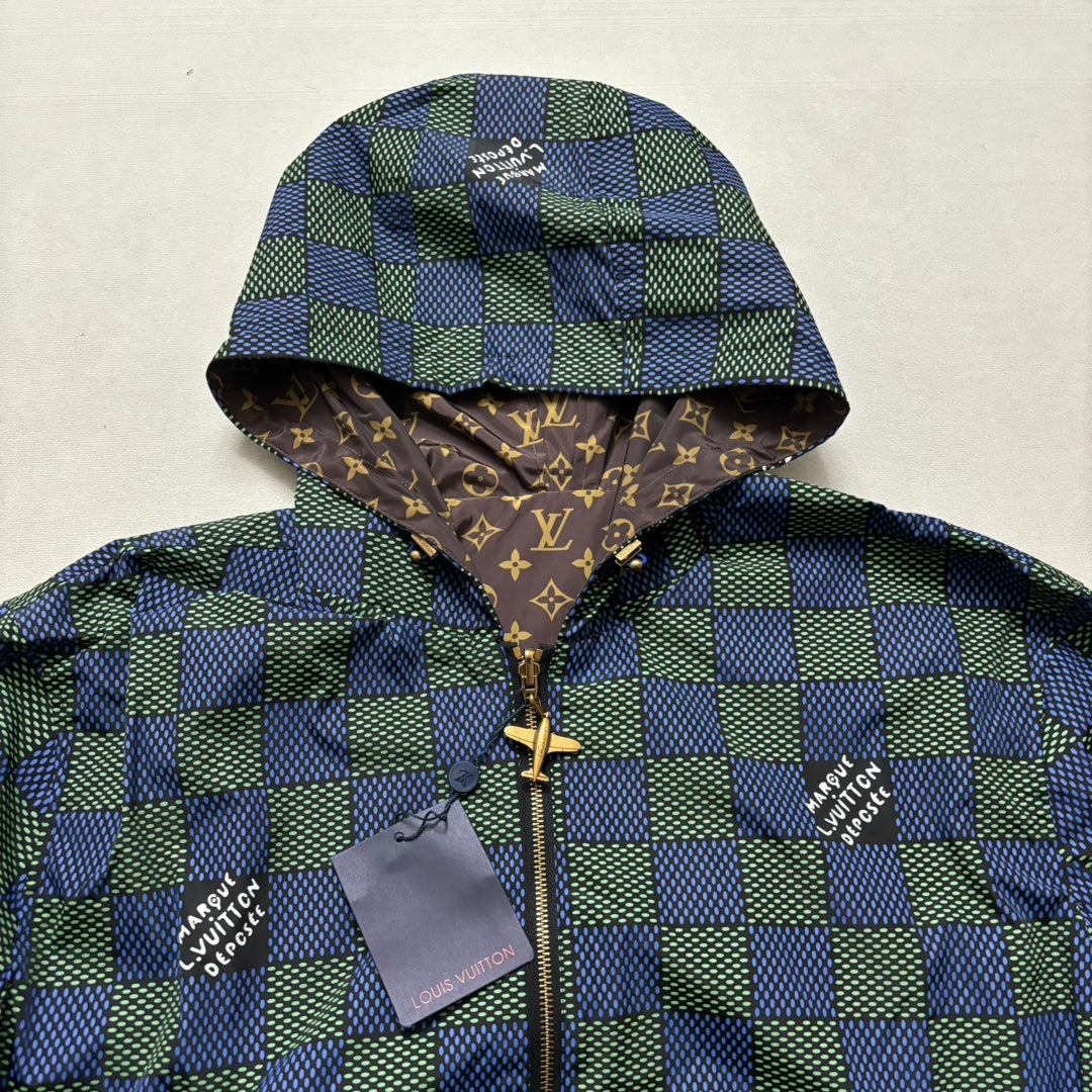 LV Damier Reversible Windbreaker 1AHBIV