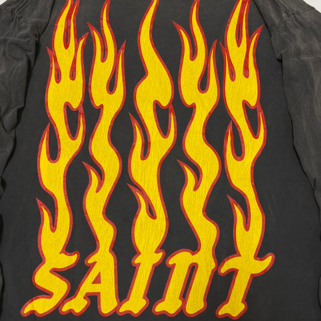 SAINT Michael x Cactus Plant Flea Market SOUL ON FIRE L/S