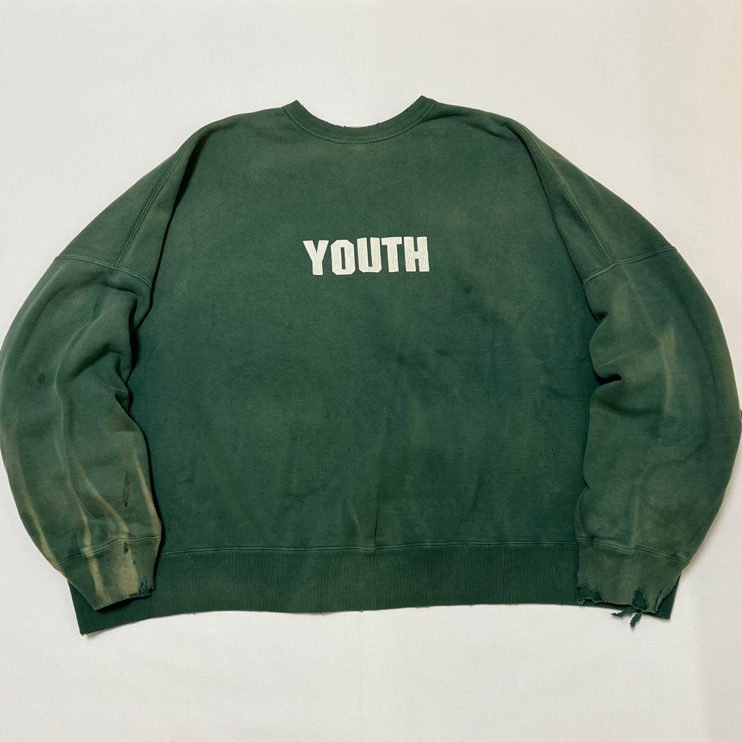 SAINT Michael Youth Crewneck 'Green'