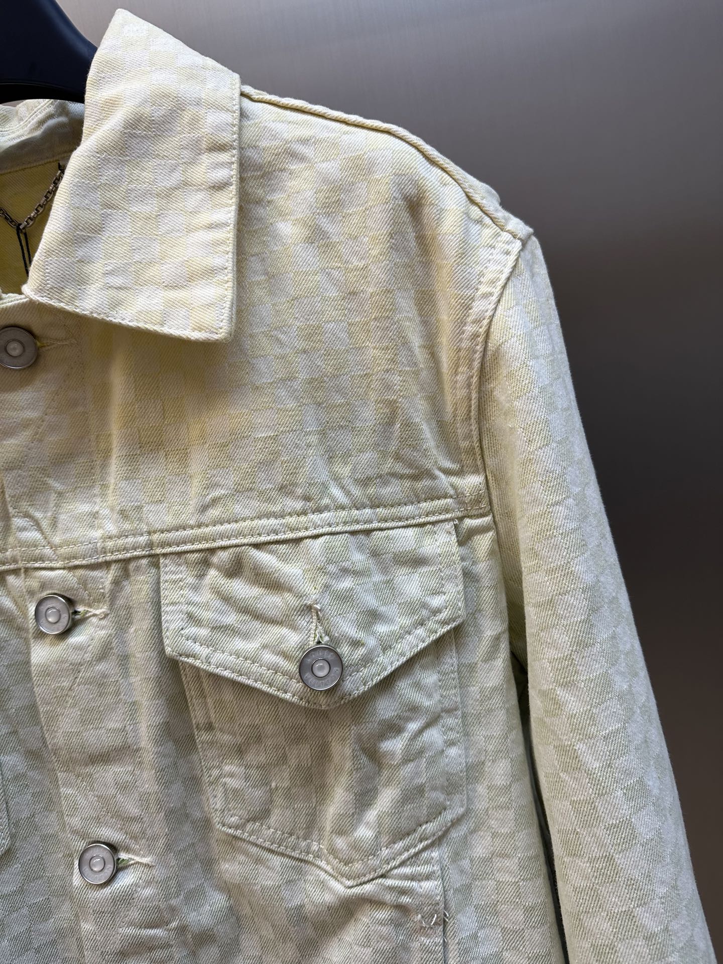 LV Damier Gradient Jacquard Denim Jacket 1AGTEX