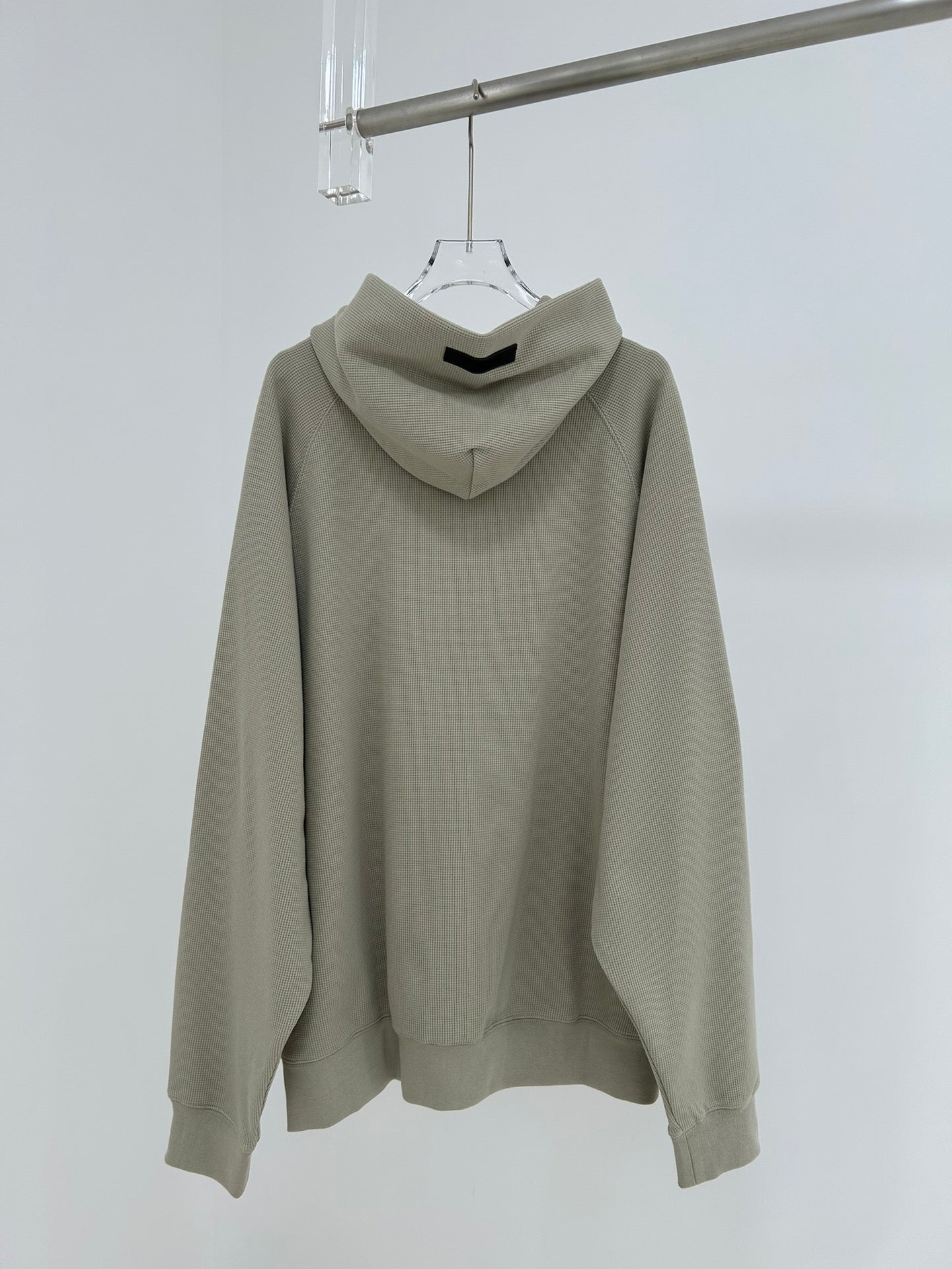 Fear of God Essentials Waffle Raglan Hoodie 'Seal'