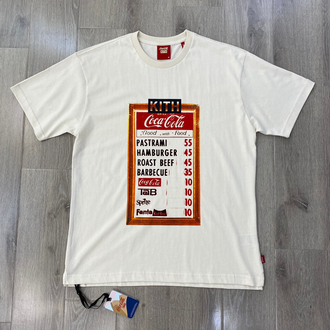 Kith x Coca-Cola Menu Vintage Tee