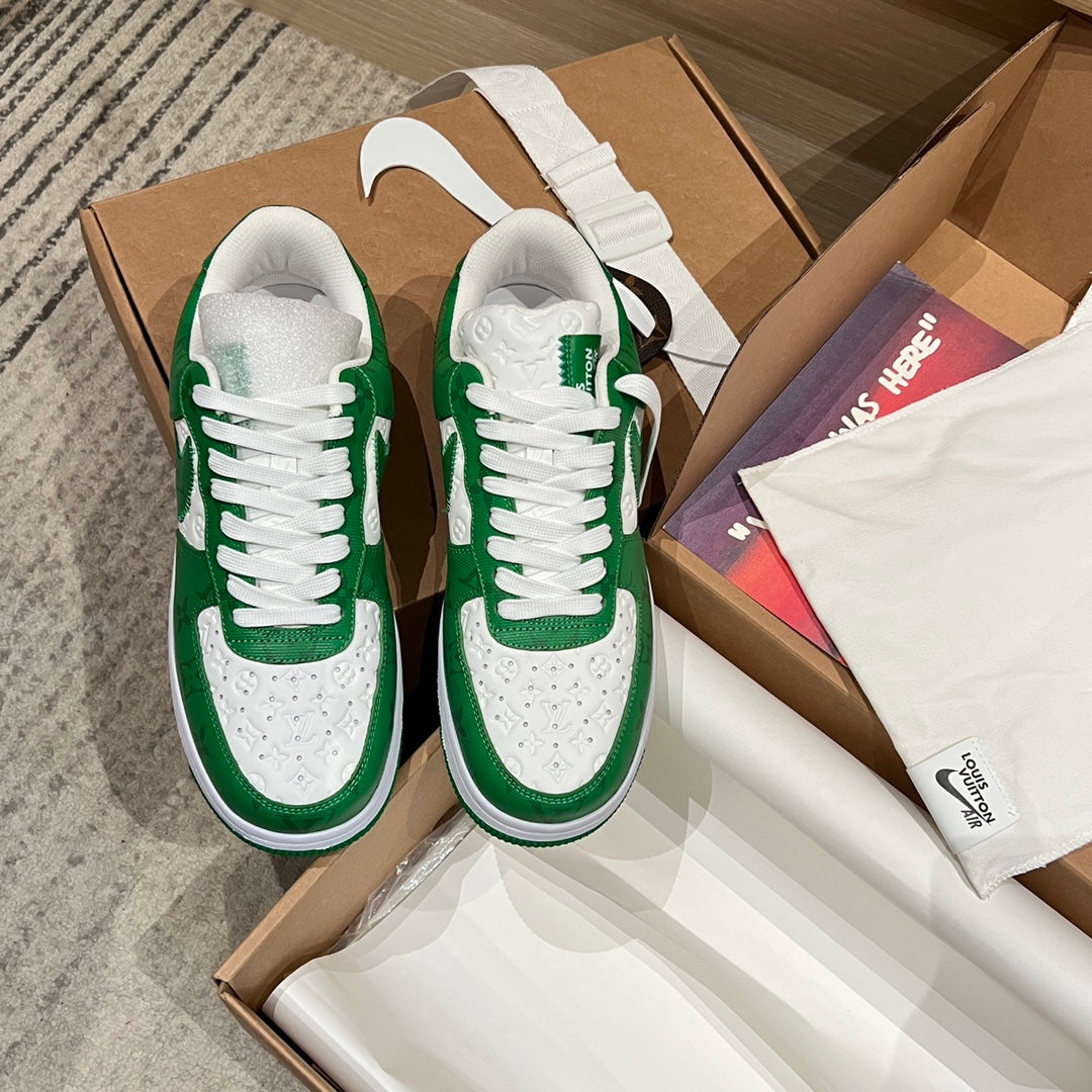 LV x Air Force 1 Low 'White Gym Green'