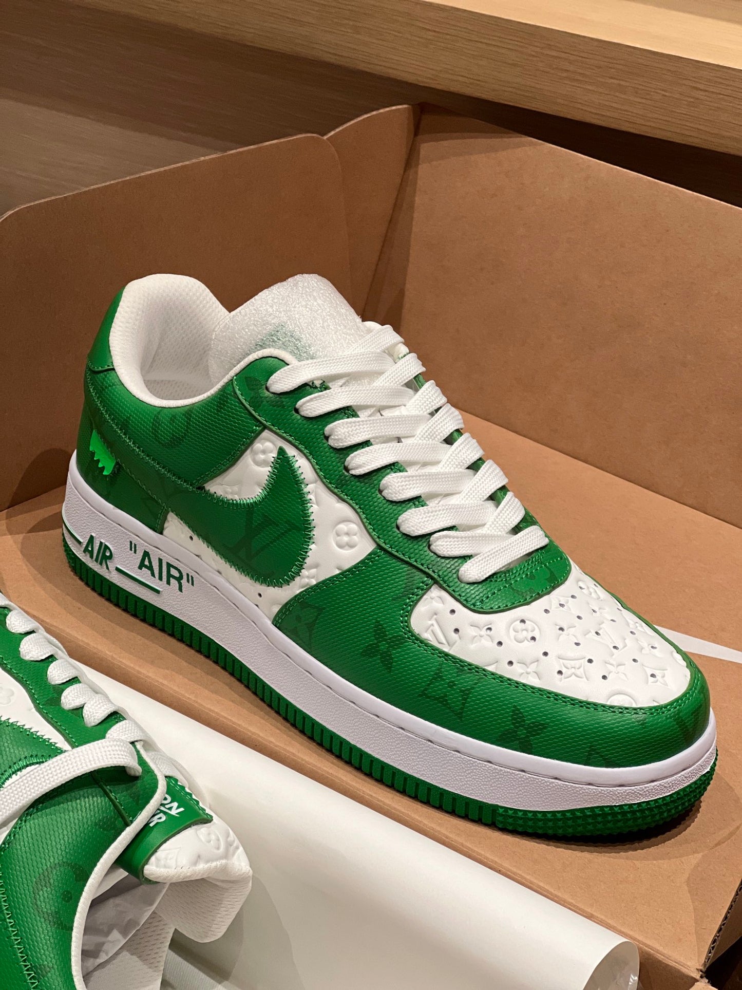 LV x Air Force 1 Low 'White Gym Green'