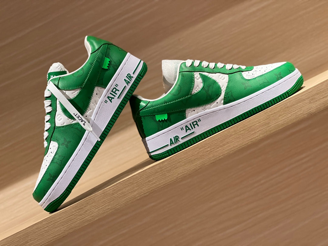 LV x Air Force 1 Low 'White Gym Green'