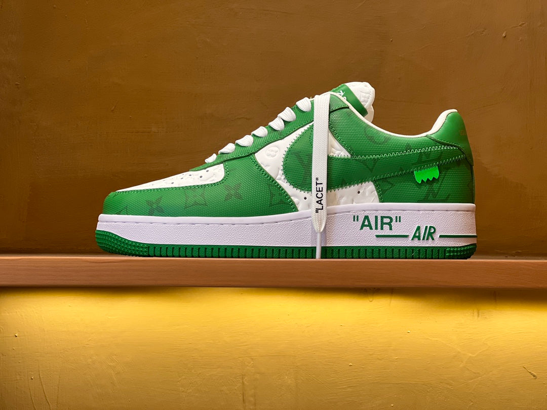 LV x Air Force 1 Low 'White Gym Green'