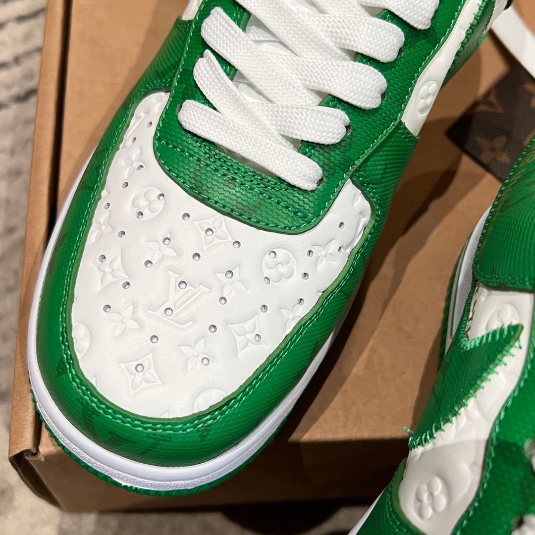 LV x Air Force 1 Low 'White Gym Green'