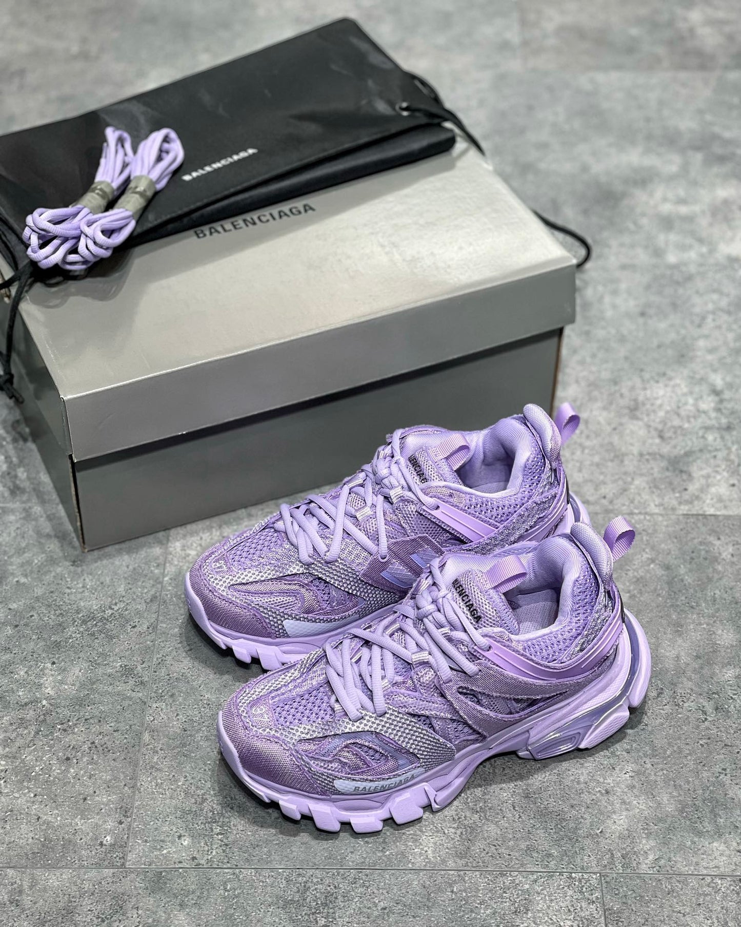 Balenciaga Track 3.0 mesh purple