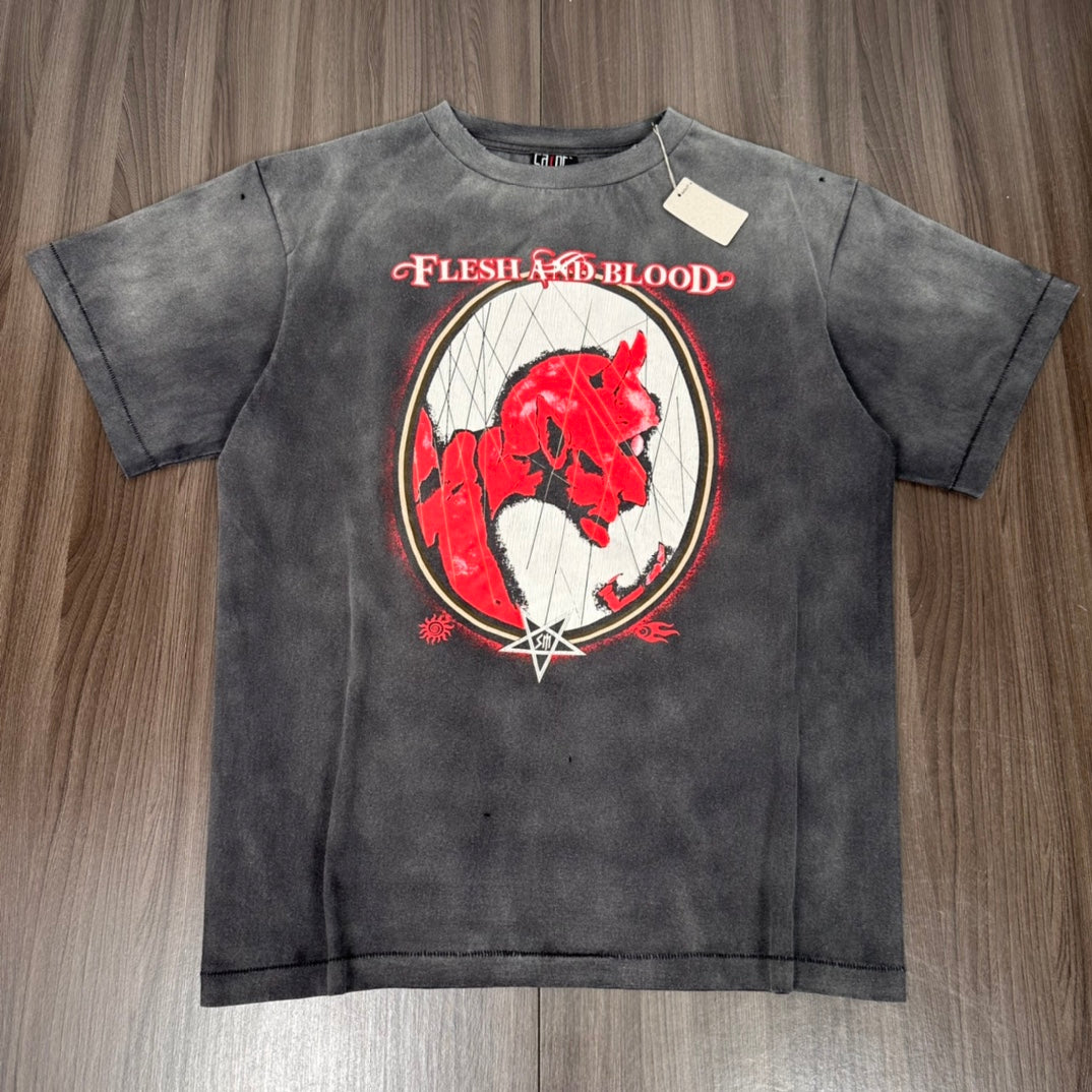 Saint Michael Flesh and Blood Devil T-Shirt – NYSummerShop