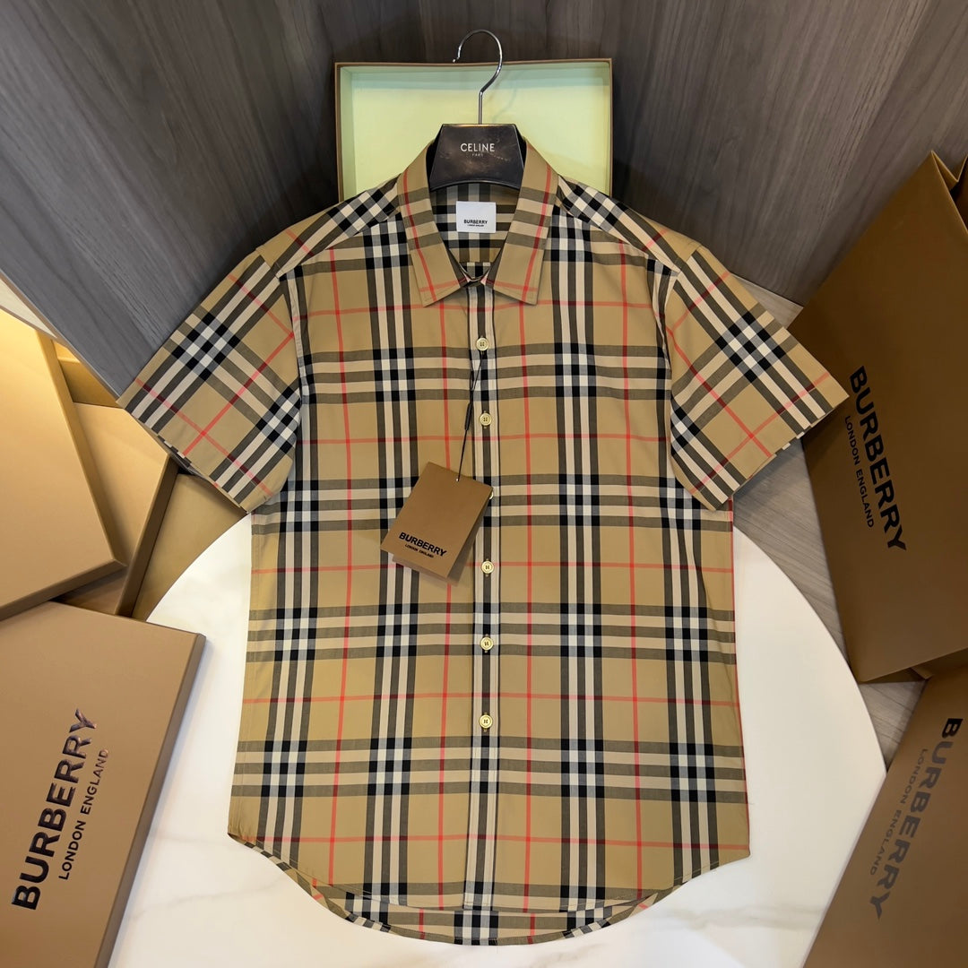 Burberry check s/l shirt