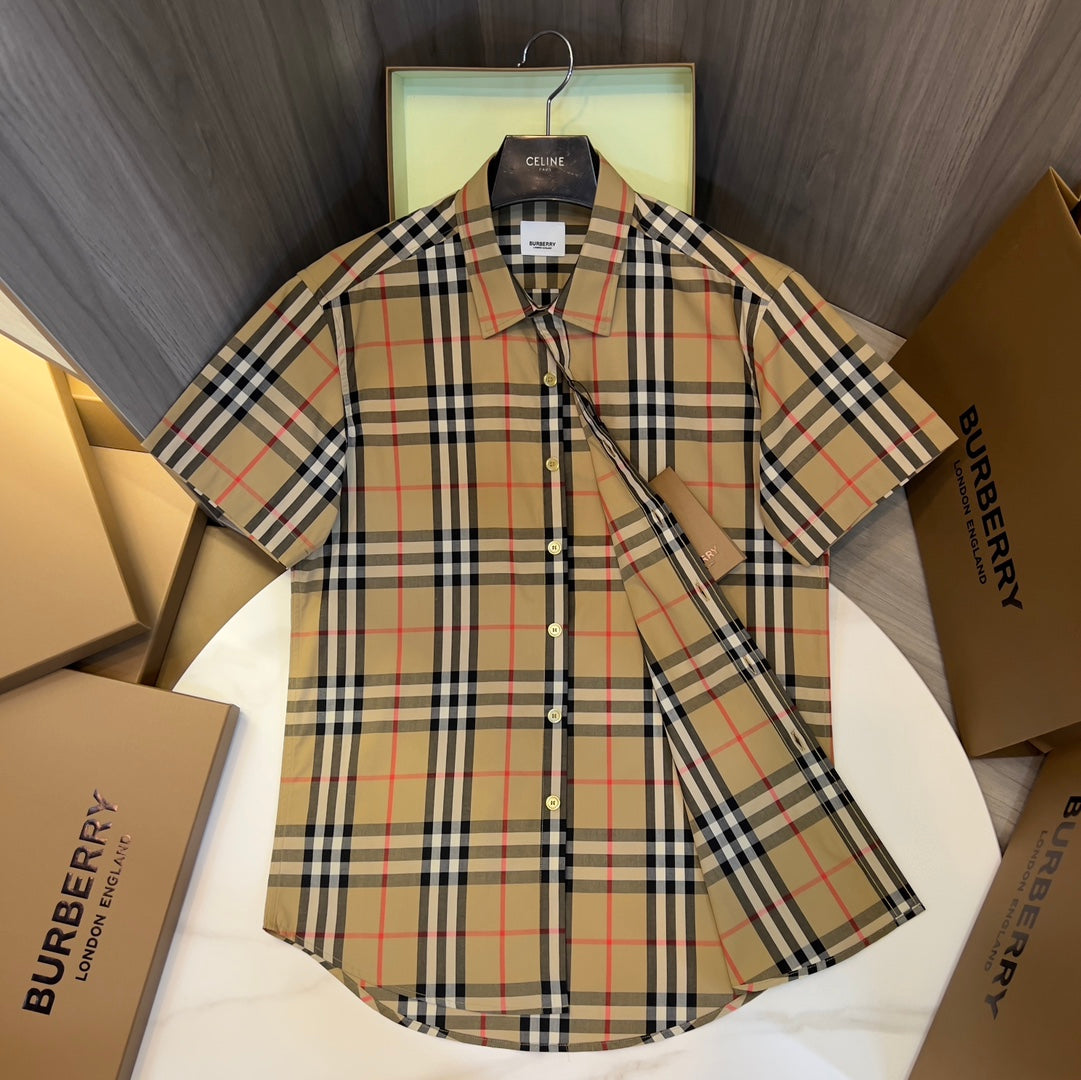 Burberry check s/l shirt
