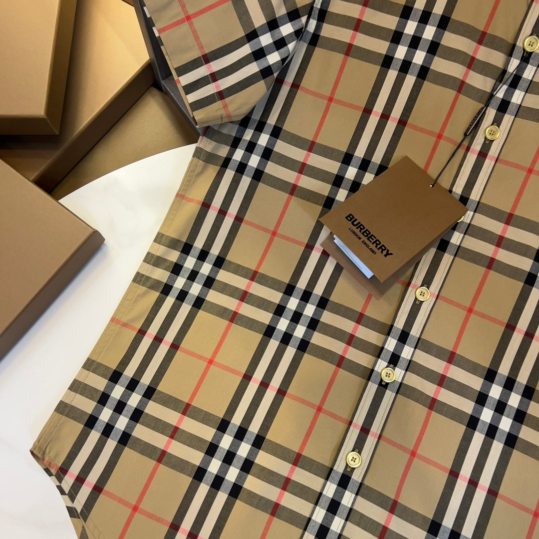 Burberry check s/l shirt