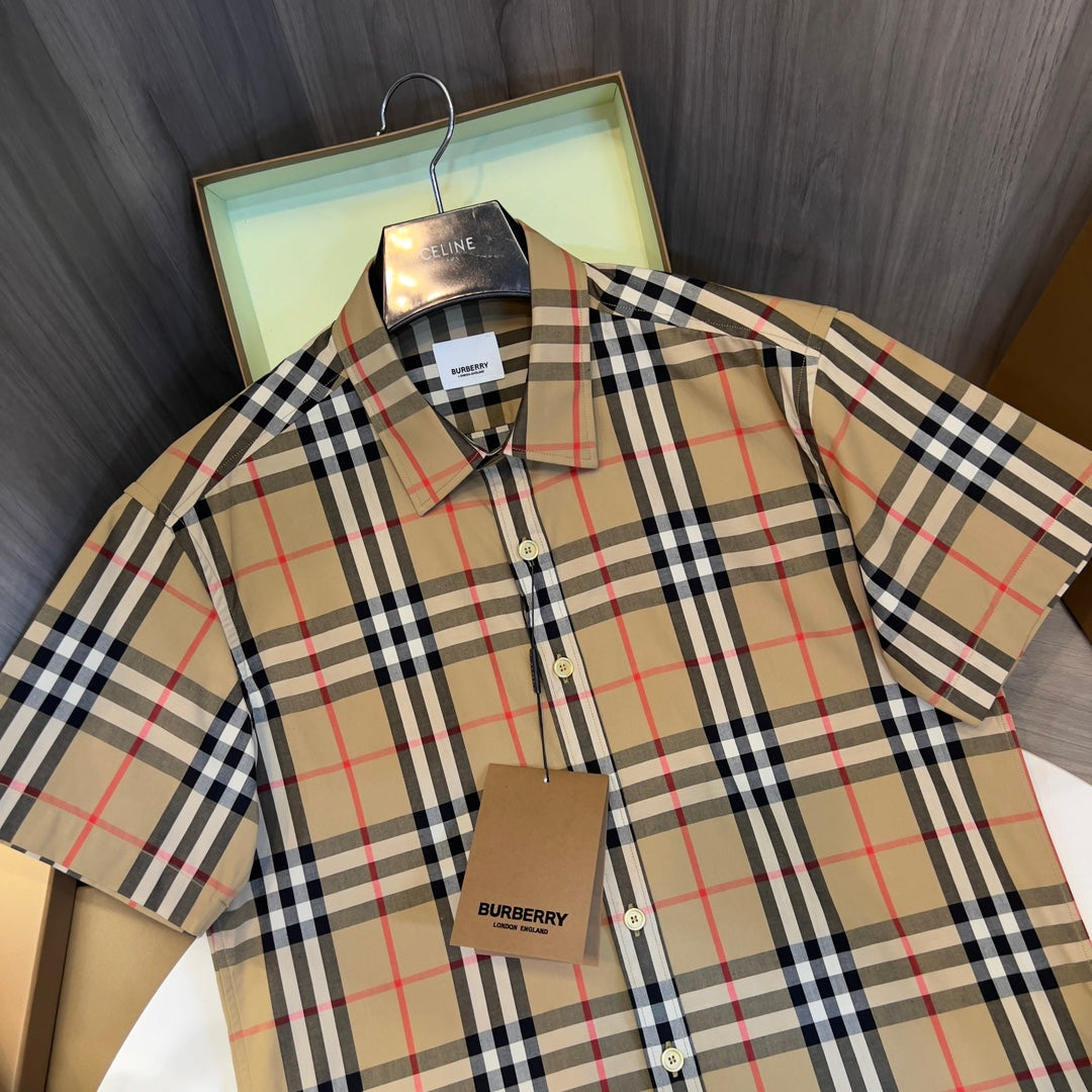 Burberry check s/l shirt