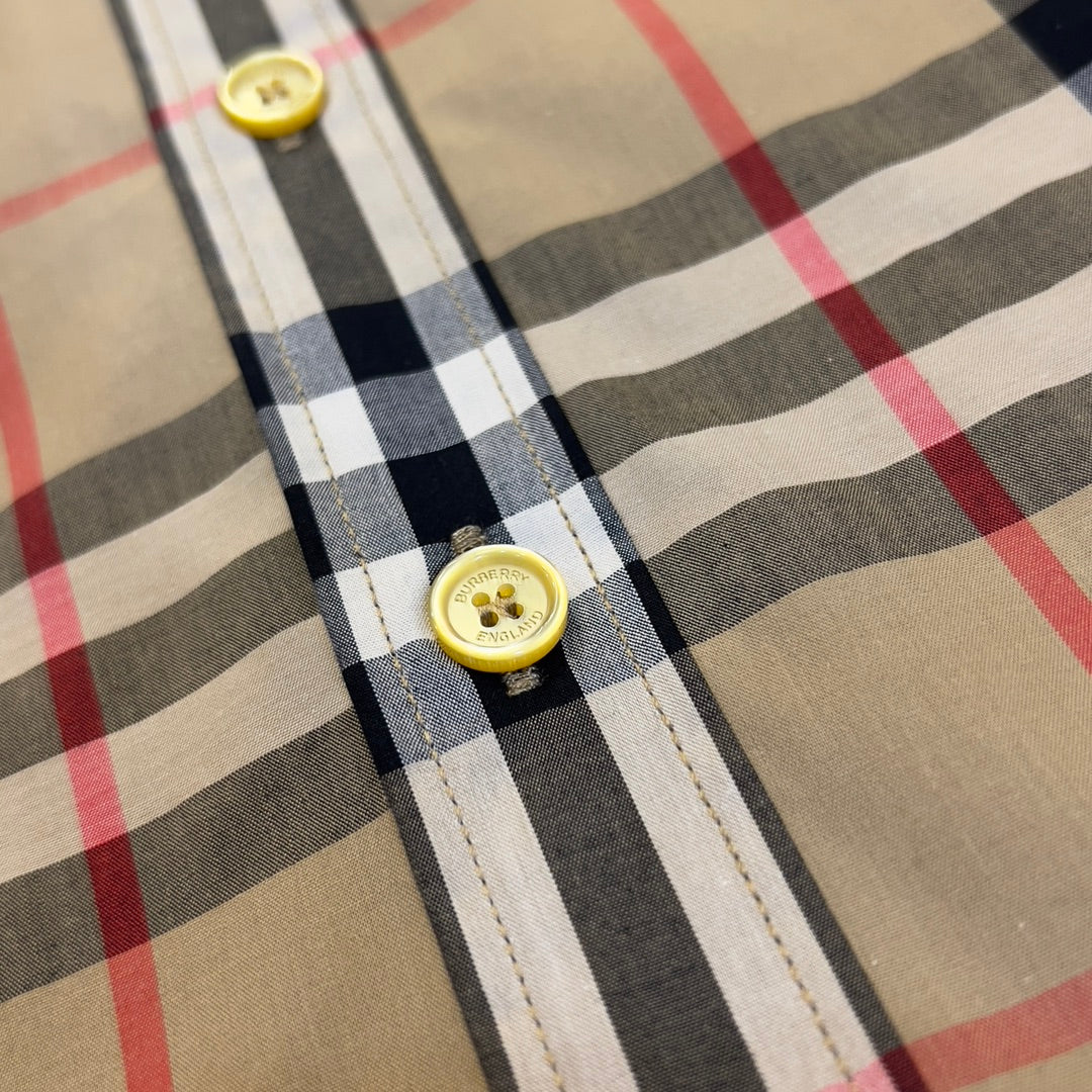 Burberry check s/l shirt