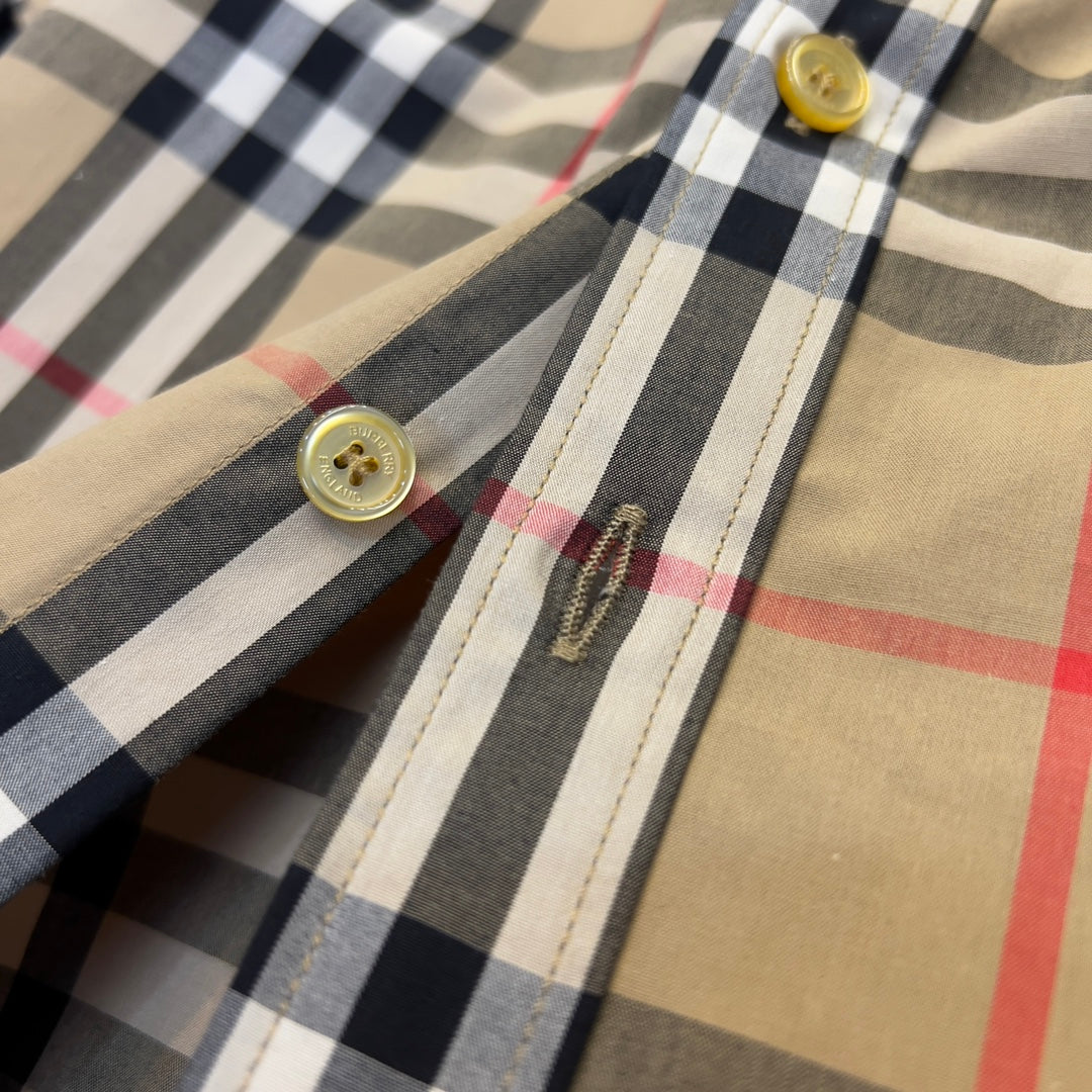 Burberry check s/l shirt
