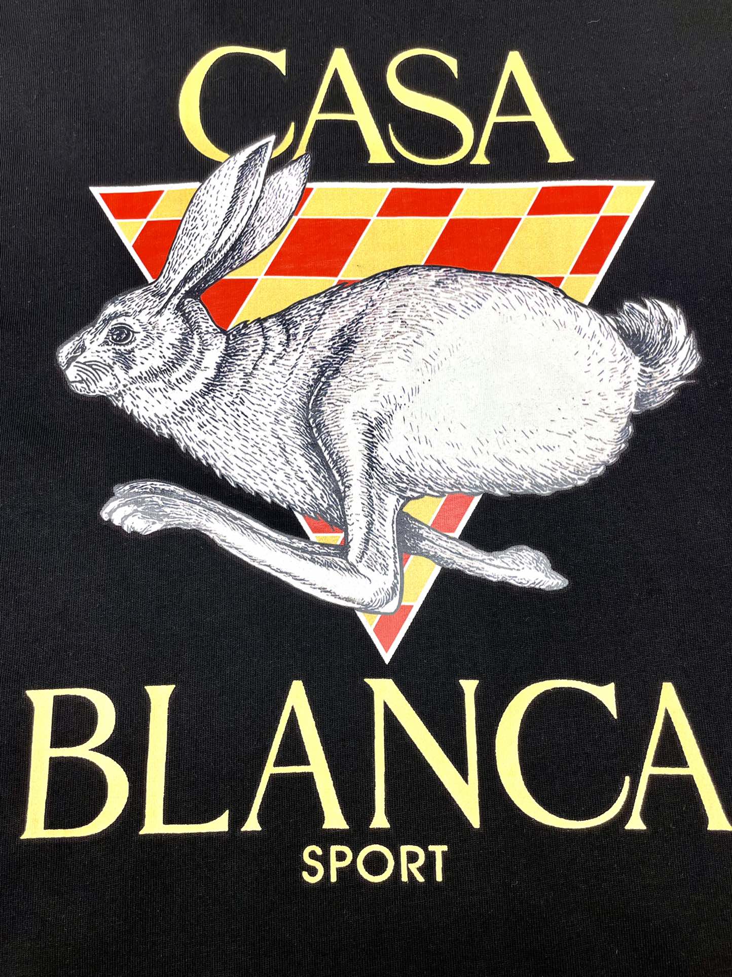 Casablanca White Sport Hare Logo T-shirt