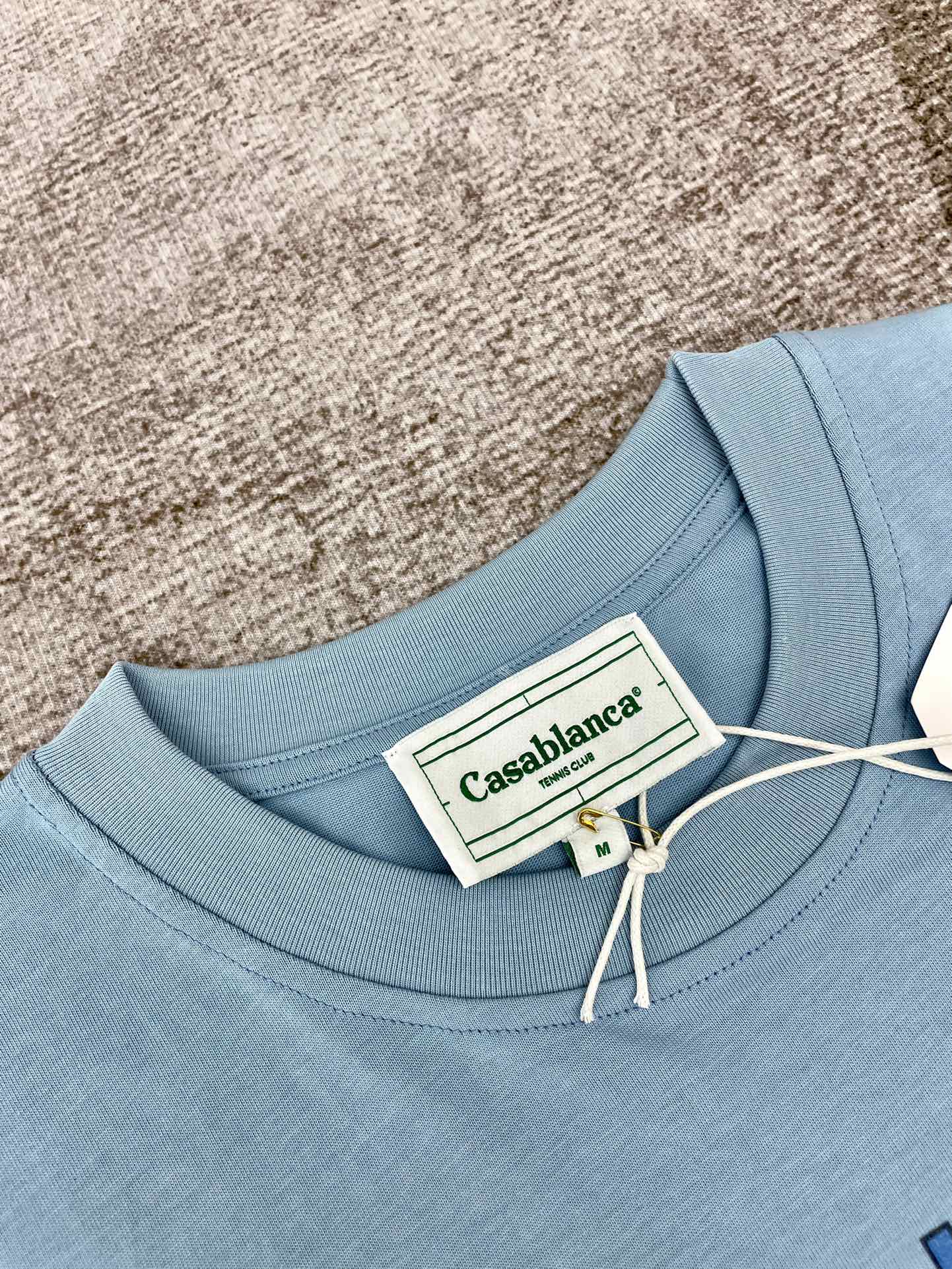 Casablanca tennis clue blue tee