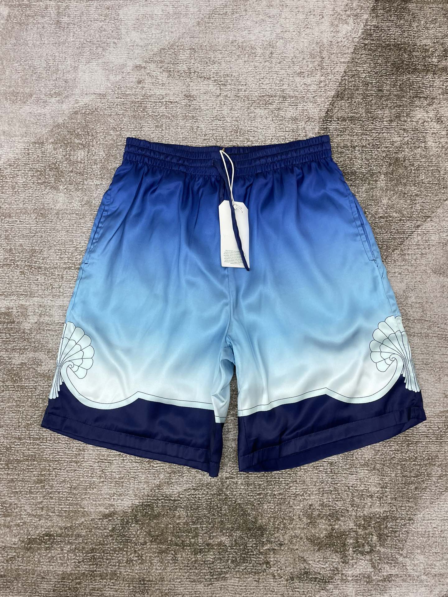 Casablanca Silk Archway Place Vendome Shorts 'Blue'