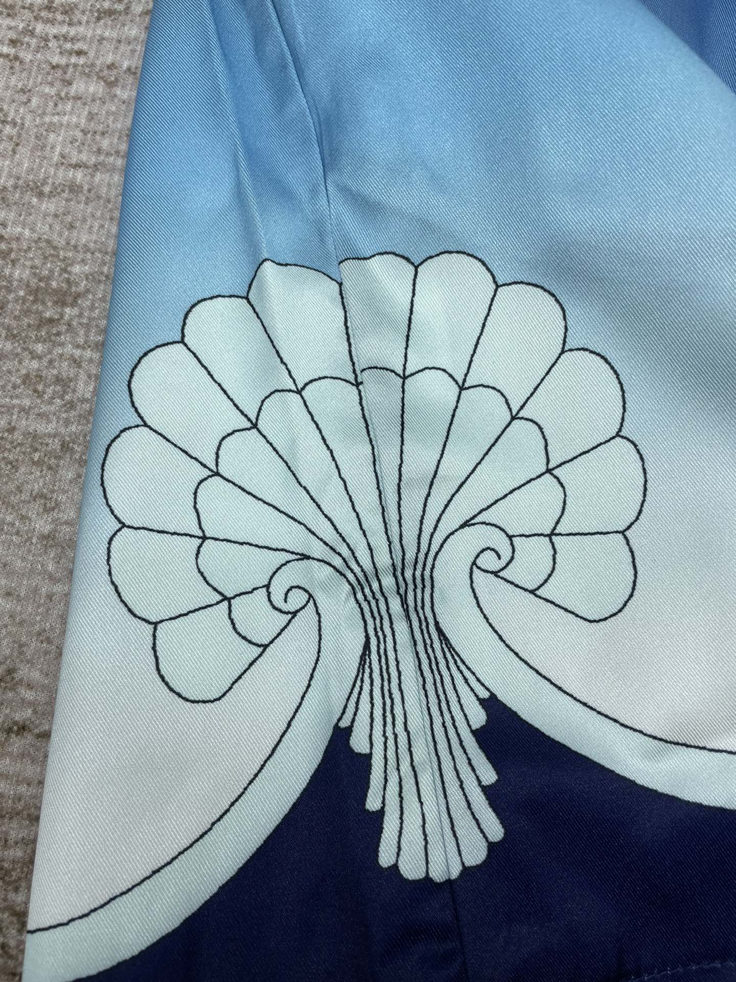 Casablanca Silk Archway Place Vendome Shorts 'Blue'