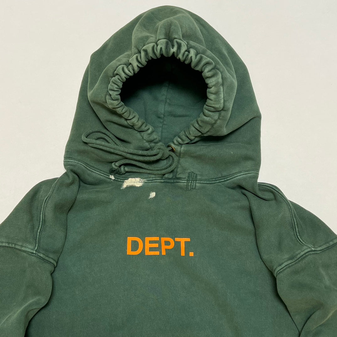 GALLERY DEPT. CENTER LOGO DEPT HOODIE/VINTAGE GREEN