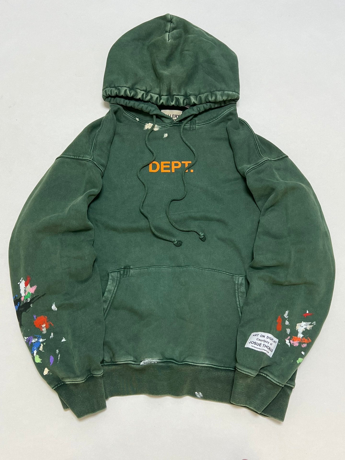 GALLERY DEPT. CENTER LOGO DEPT HOODIE/VINTAGE GREEN