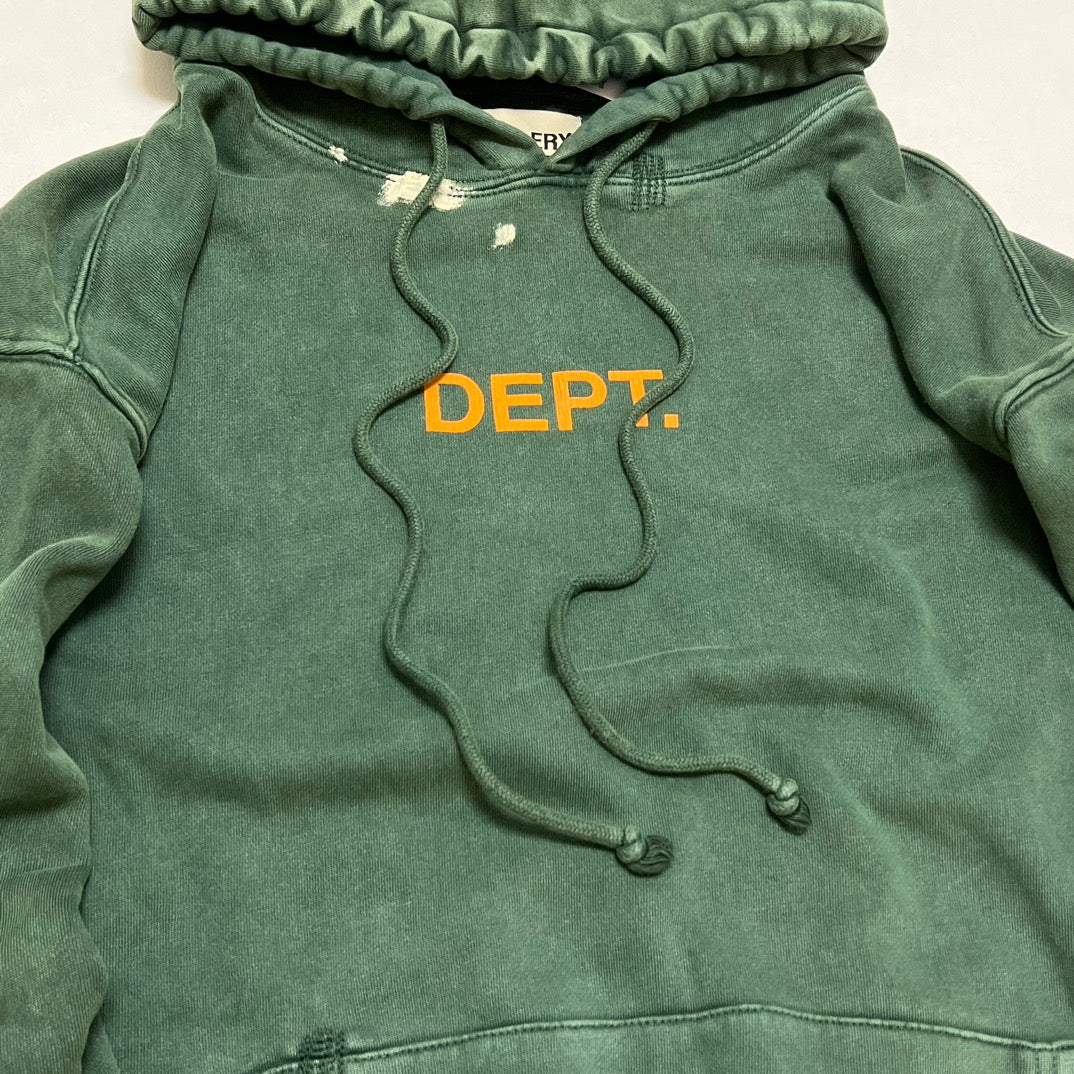 GALLERY DEPT. CENTER LOGO DEPT HOODIE/VINTAGE GREEN