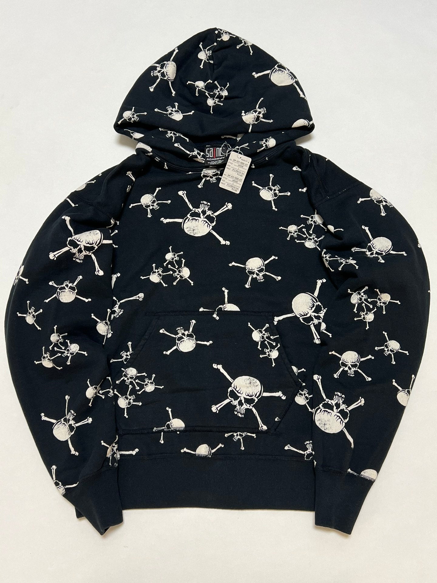 Saint Mxxxxxx x Shermer skull hoodie