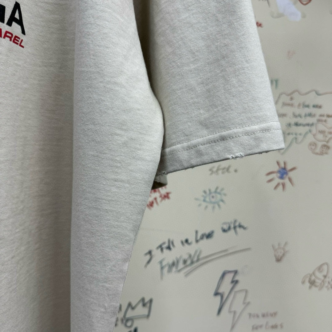 BALENCIAGA SURFER T-SHIRT OVERSIZED IN WHITE