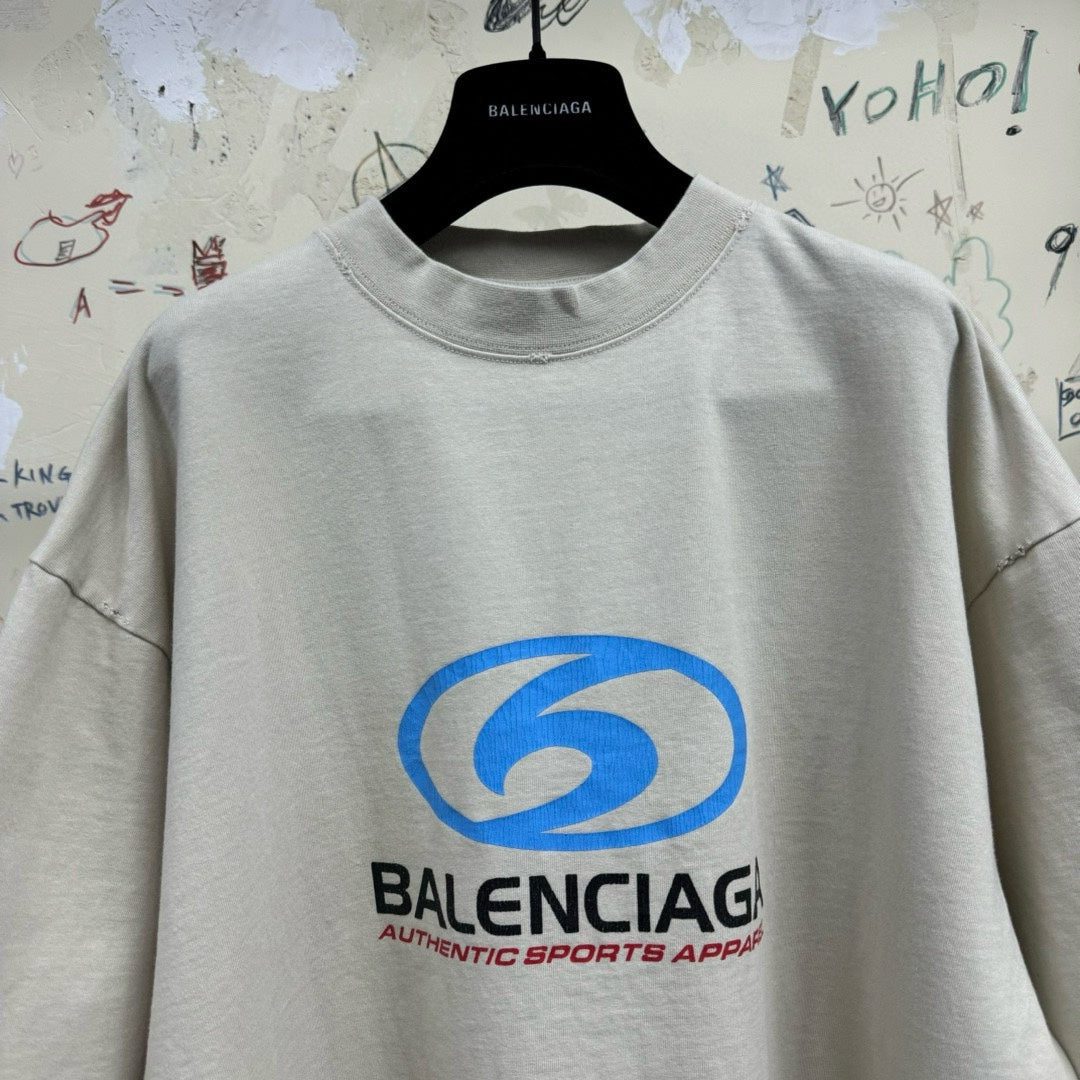BALENCIAGA SURFER T-SHIRT OVERSIZED IN WHITE