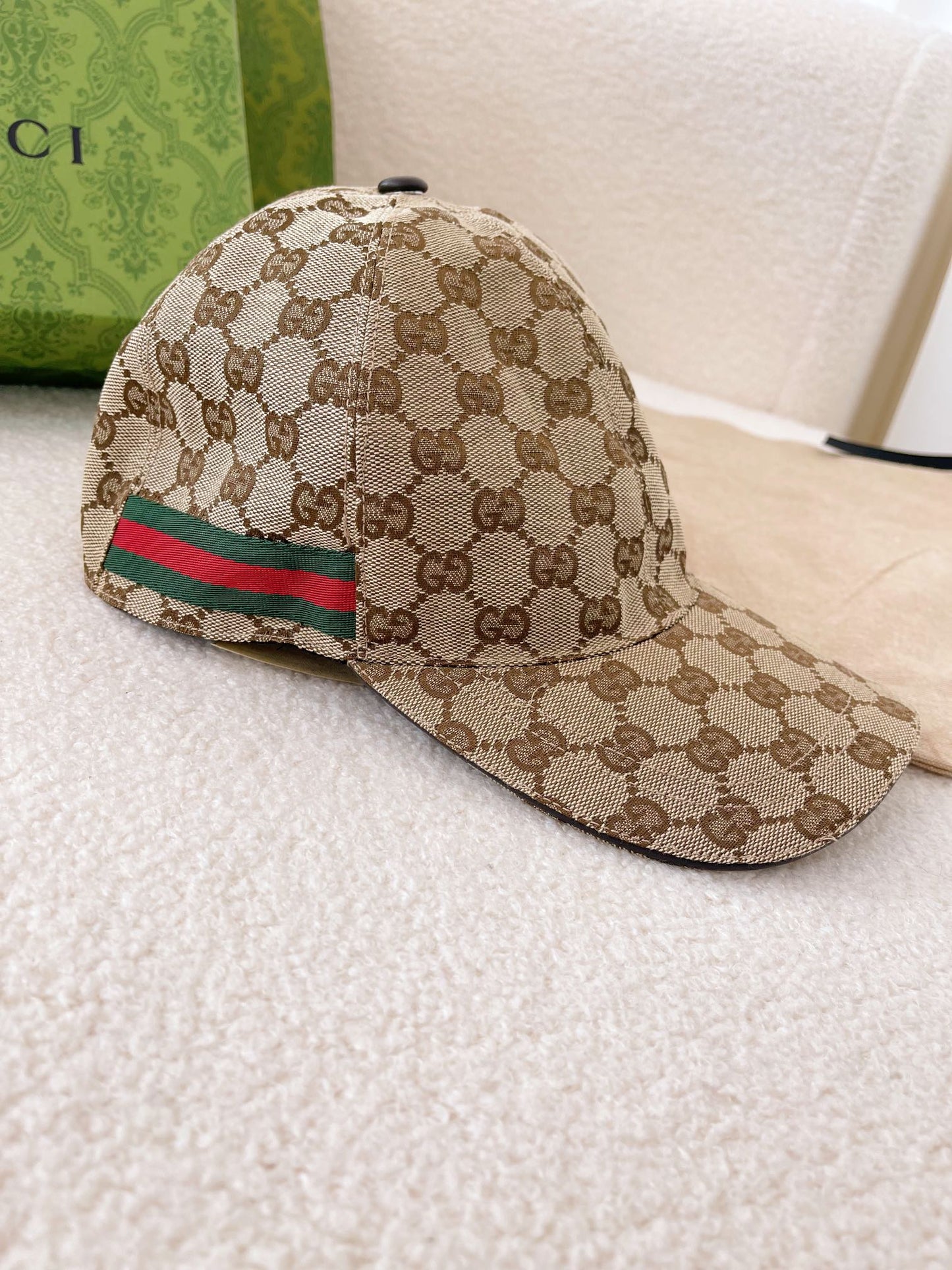 GG Original GG canvas baseball hat with Web