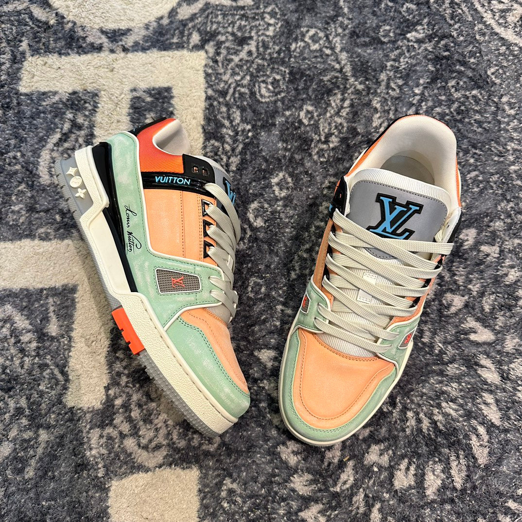 Louis Vuitton Trainer Sneaker ORANGE 1ACFXY