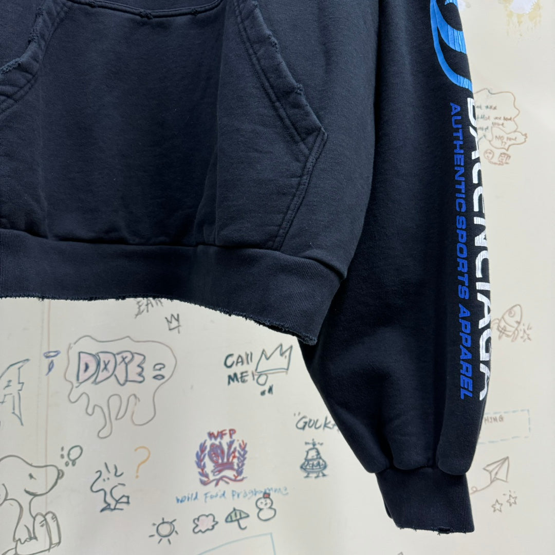 BALENCIAGA Sporty logo oversized hoodie