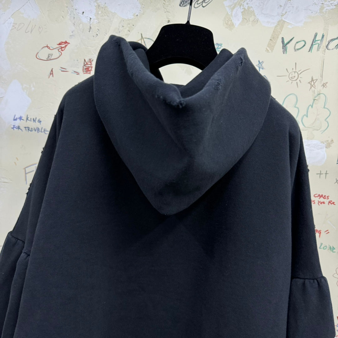 BALENCIAGA Sporty logo oversized hoodie